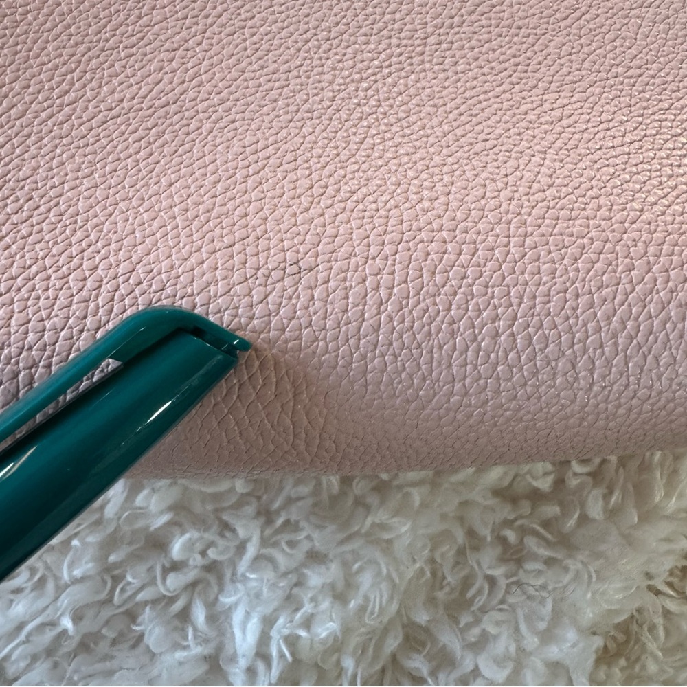 Michael Kors Mercer Medium Pebble Leather Messenger Crossbody Bag Powder Blush - Picture 10 of 15